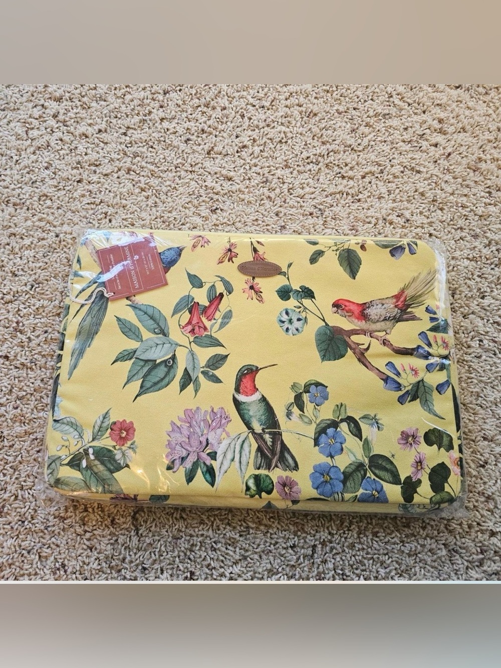 Maison d'Hermine Cotton Laptop Bag Sleeve NWT 16"
